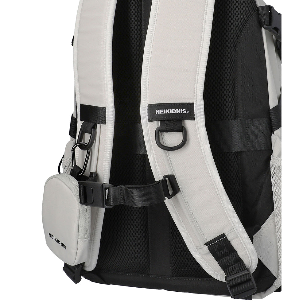NEIKIDNIS Prime 環保尼龍後背包(25L)_淺灰色_韓國MZ世代必備包款_防潑水可放16吋筆電