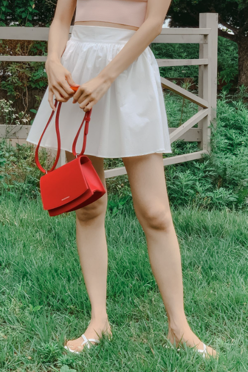 【MARHEN.J】Calla Bag Mini 蘋果皮革三用包 紅色