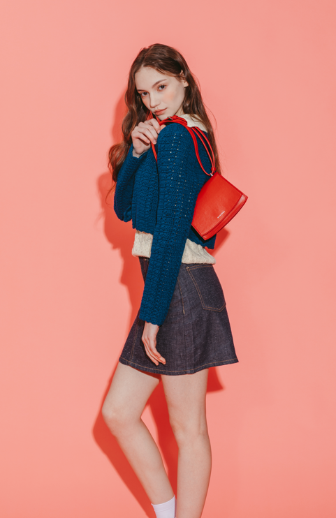 【MARHEN.J】Calla Bag Mini 蘋果皮革三用包 紅色