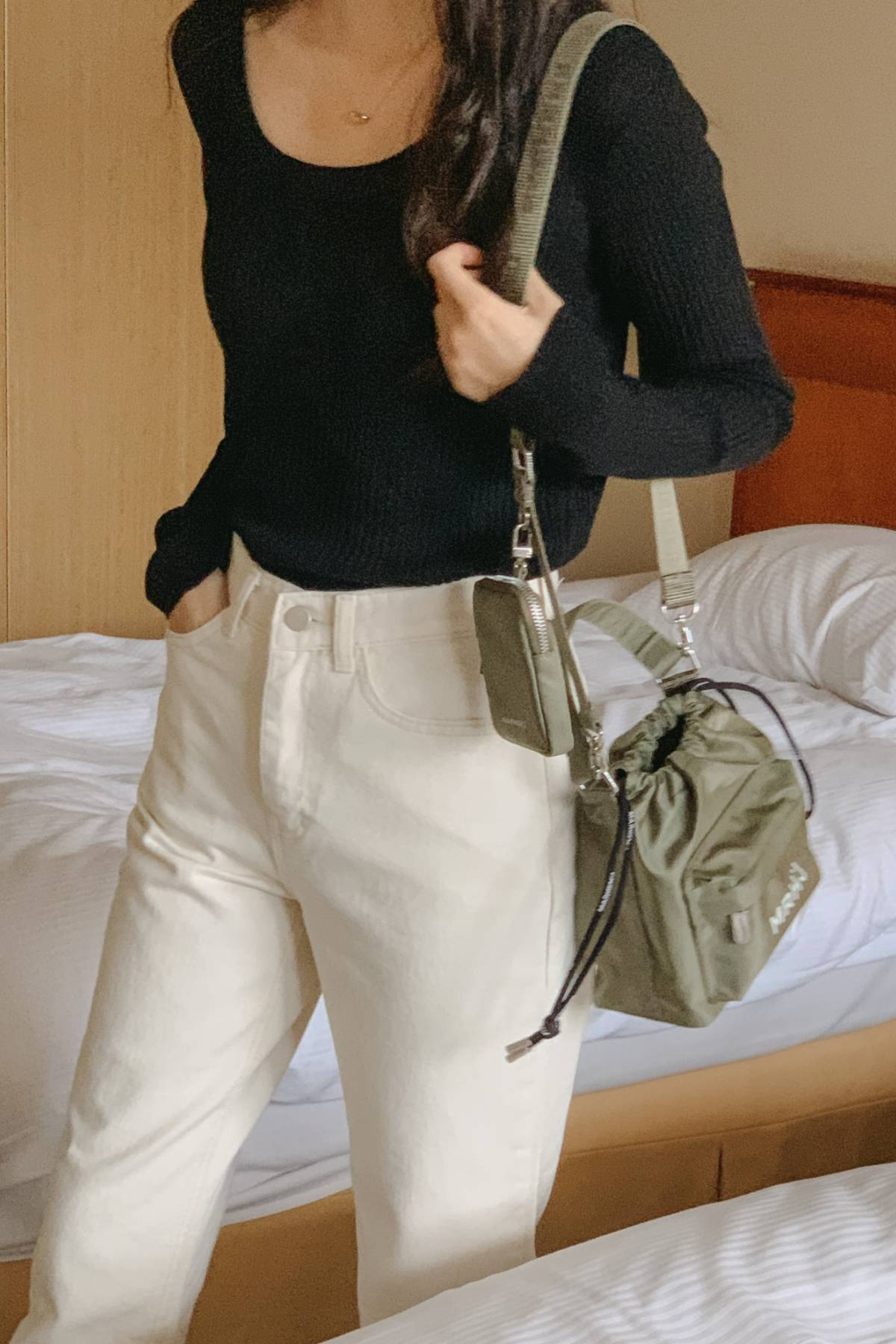 【MARHEN.J】Kony 鼠尾草綠掛勾口袋小包