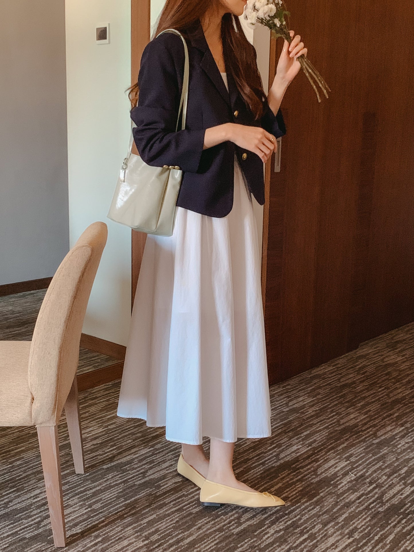 【MARHEN.J】Lome 經典都會米色肩背包