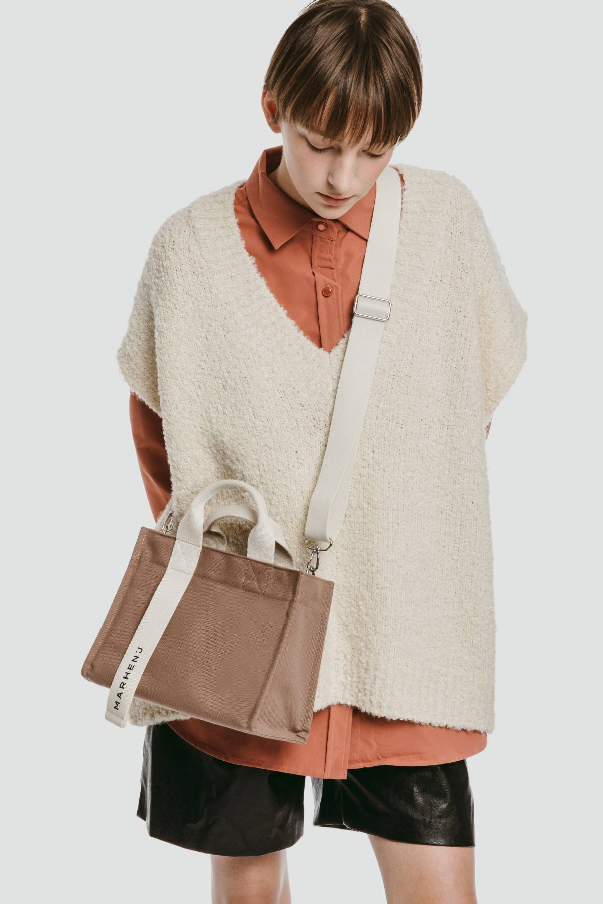 【MARHEN.J】Rico Mini Comfort 帆布包 卡其色