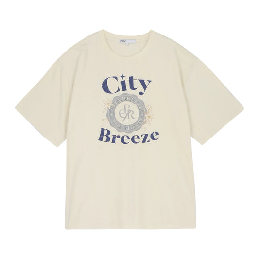 CITYBREEZE Breeze Flower 短袖上衣(男女同款) 象牙白
