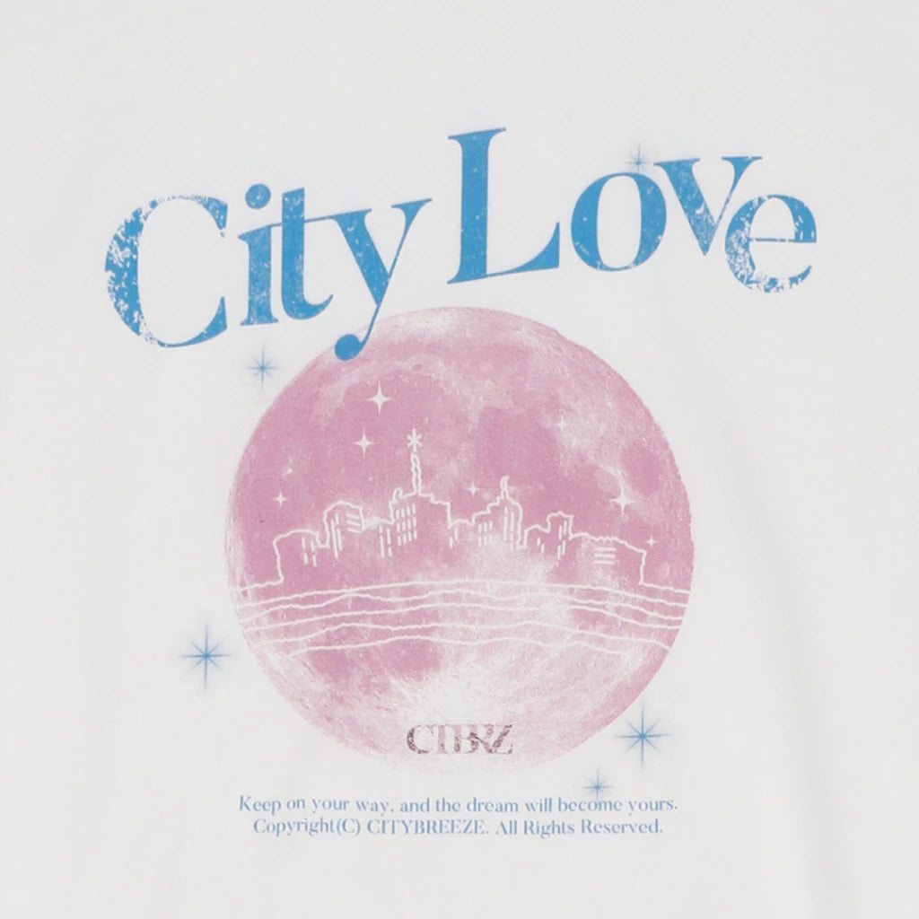 CITYBREEZE CITY LOVE 短版上衣 白色