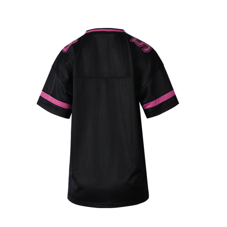 HDEX x Barbie 聯名系列 Football Overfit短袖運動上衣 黑色