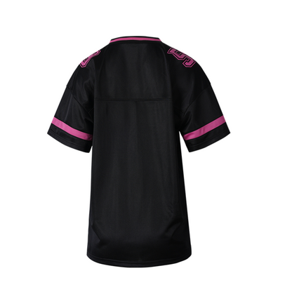HDEX x Barbie 聯名系列 Football Overfit短袖運動上衣 黑色