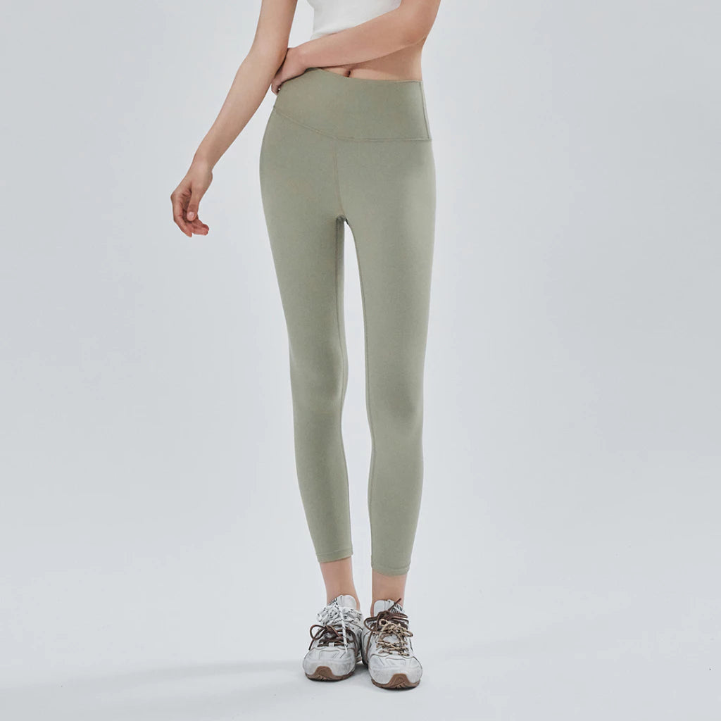 CITYBREEZE ACTIVE AIRY七分運動緊身褲 橄欖綠