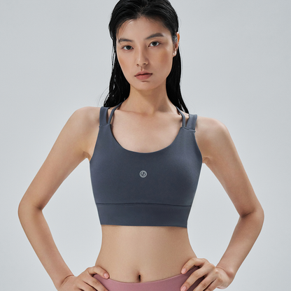 CITYBREEZE ACTIVE AIRY美背交叉運動內衣 藏青色