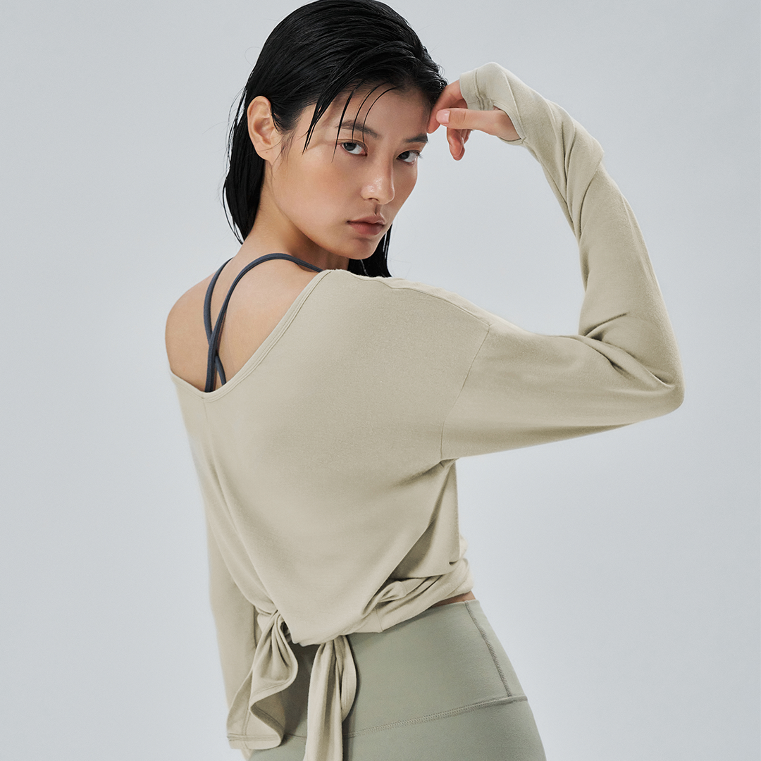 CITYBREEZE ACTIVE AIRY運動長袖罩衫 橄欖綠