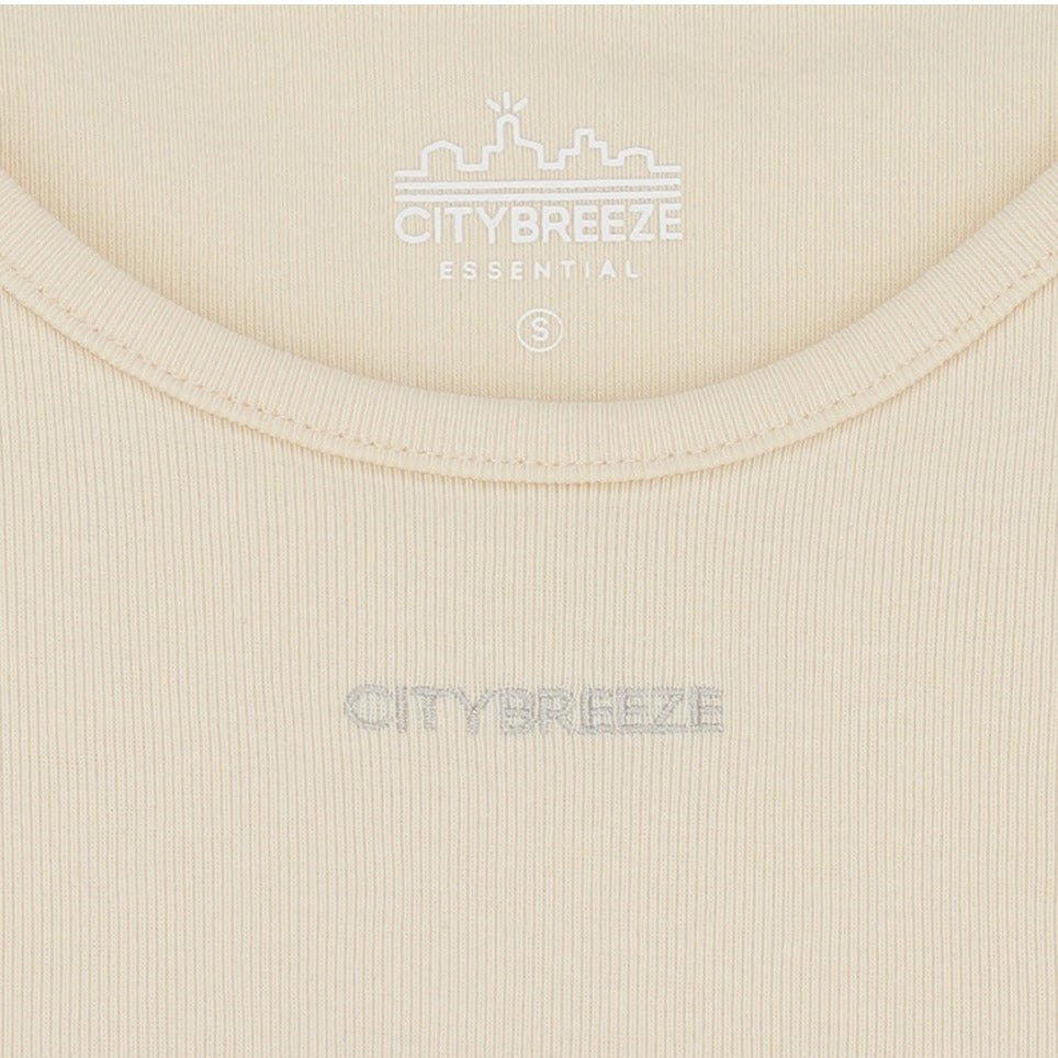 CITYBREEZE 百搭基本款無袖背心 奶油色