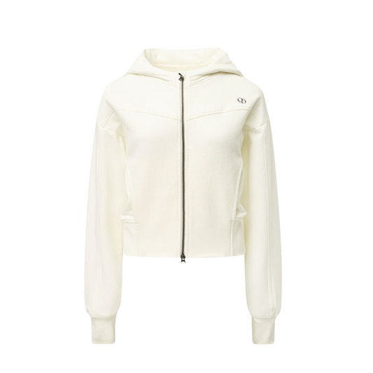 CITYBREEZE ACTIVE AIRY雙拉鍊連帽外套 象牙白