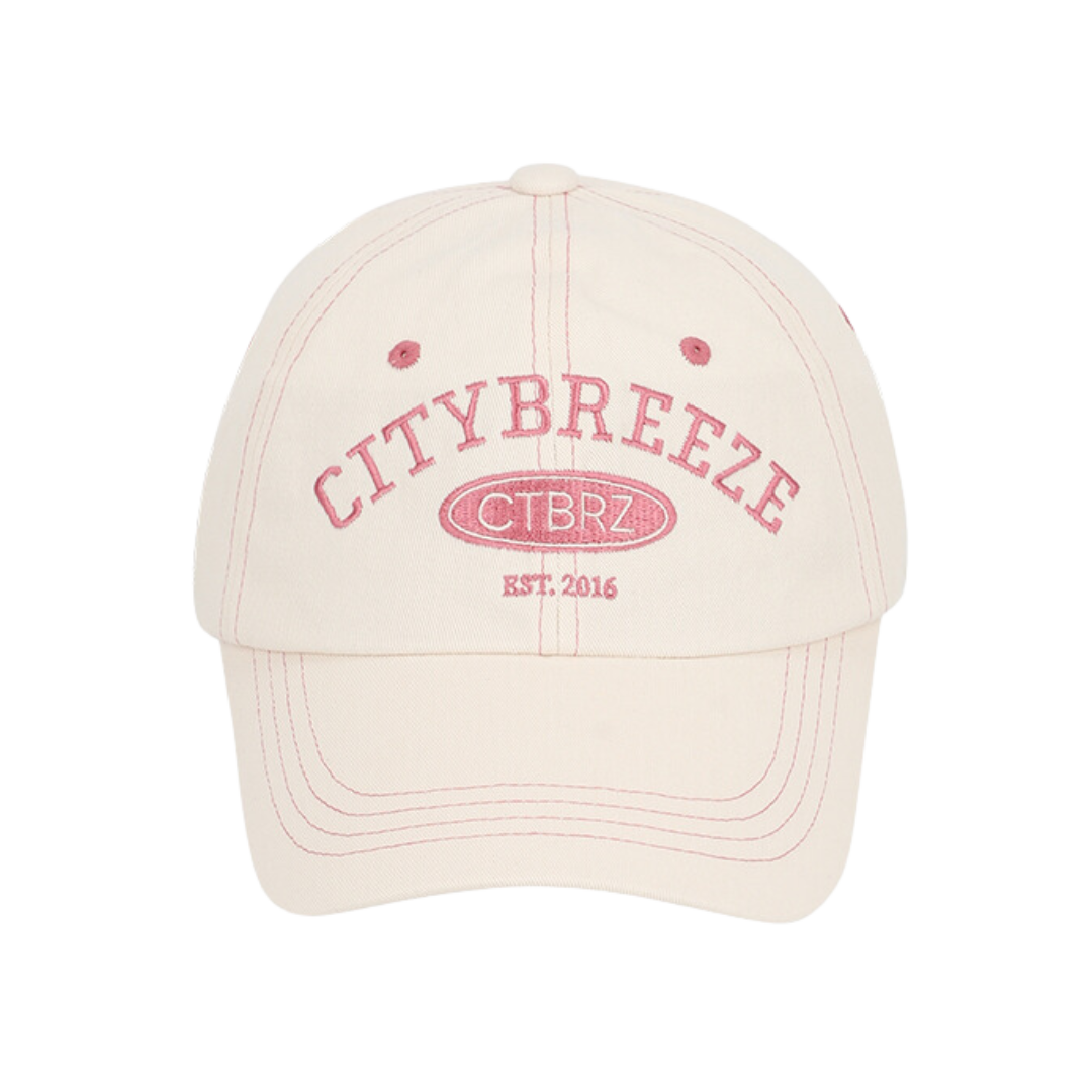 CITYBREEZE ARCH LOGO刺繡棒球帽 奶油白
