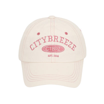 CITYBREEZE ARCH LOGO刺繡棒球帽 奶油白