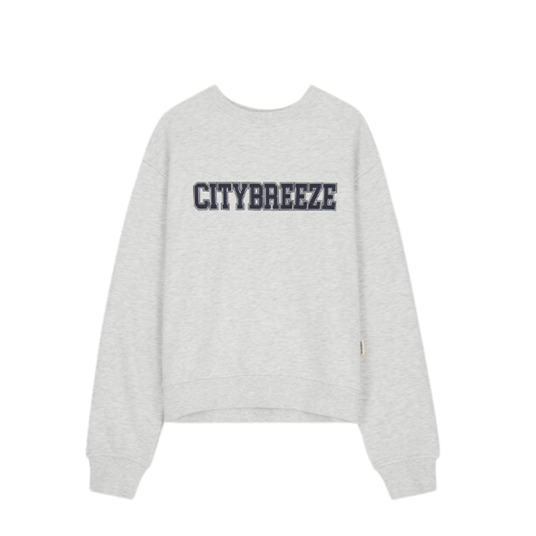 CITYBREEZE 百搭基本款長袖上衣 灰白色