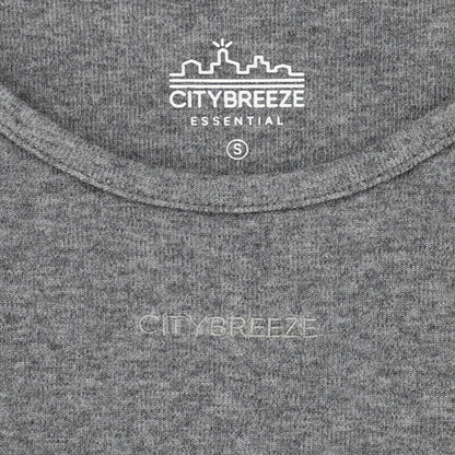 CITYBREEZE 百搭基本款無袖背心 炭灰色