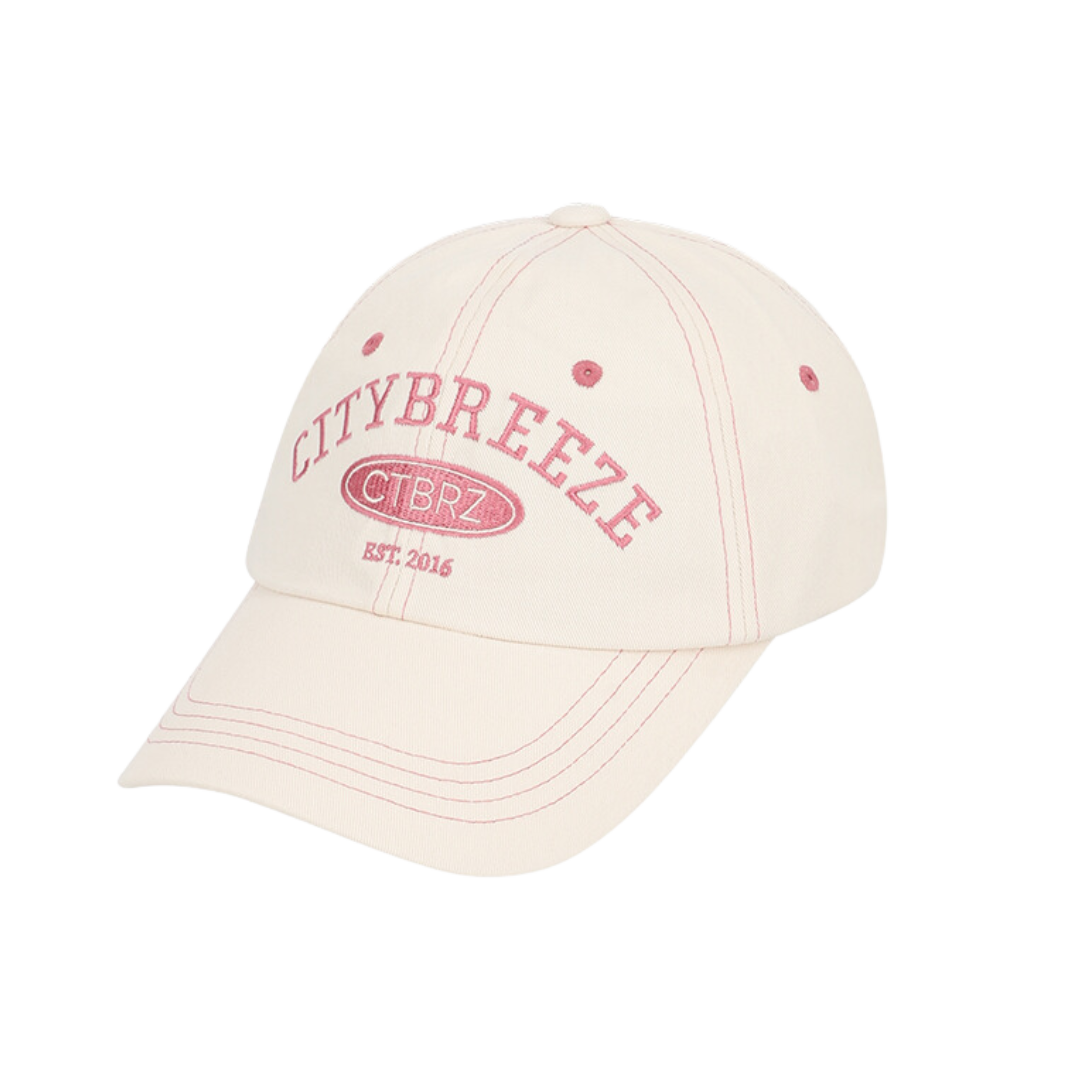 CITYBREEZE ARCH LOGO刺繡棒球帽 奶油白