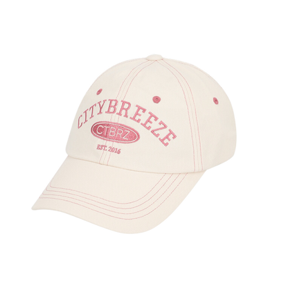CITYBREEZE ARCH LOGO刺繡棒球帽 奶油白