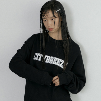 CITYBREEZE 百搭基本款長袖上衣 黑色