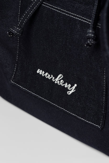 【MARHEN.J】JEANS 蝴蝶結牛仔帆布托特包