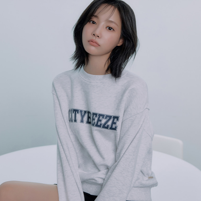 CITYBREEZE 百搭基本款長袖上衣 灰白色