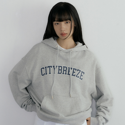 CITYBREEZE 百搭基本款長袖帽T 灰色