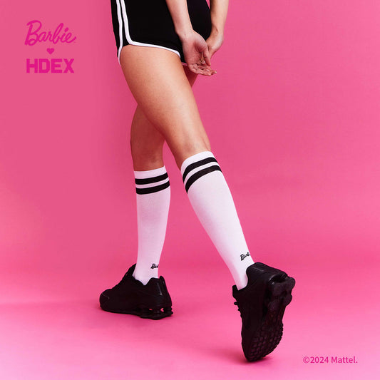 HDEX x Barbie 聯名系列及膝長襪 黑色
