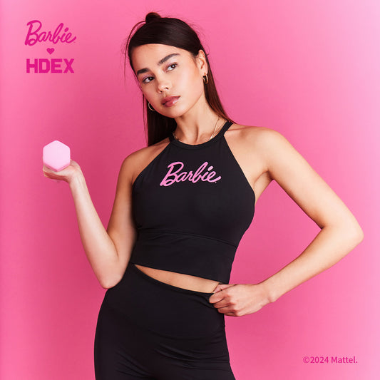 HDEX x Barbie 聯名系列綁帶運動背心 黑色