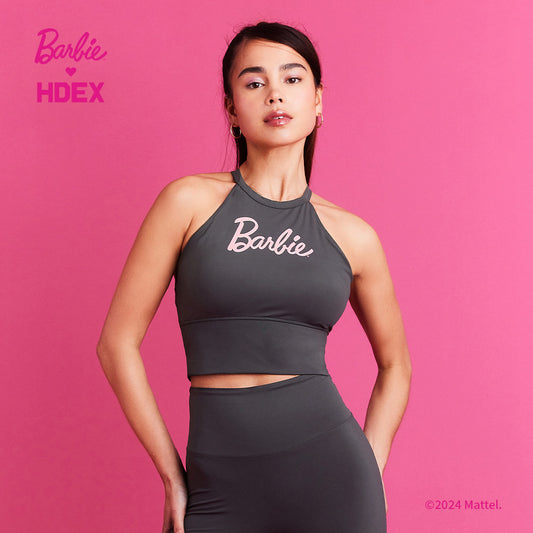 HDEX x Barbie 聯名系列綁帶運動背心 鐵灰色