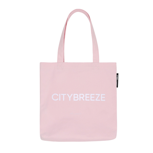 CITYBREEZE 百搭基本款LOGO帆布袋 粉色