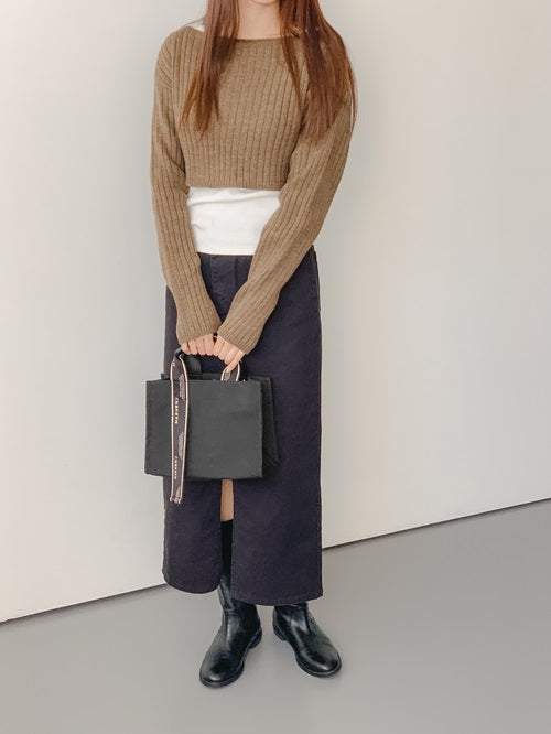 【MARHEN.J】Rico Mini Sign 黑色帆布包