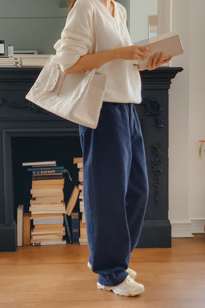 【MARHEN.J】Lavie 米白色帆布托特包