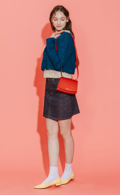 【MARHEN.J】Calla Bag Mini 蘋果皮革三用包 紅色
