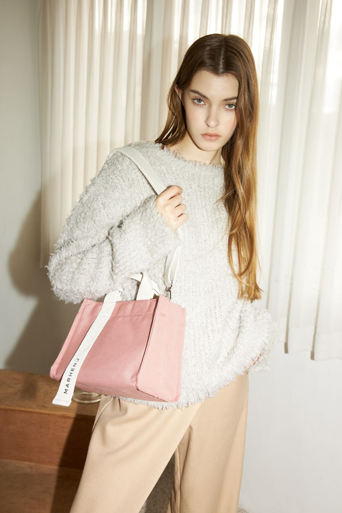 【MARHEN.J】Rico Mini Comfort 帆布包 粉紅色
