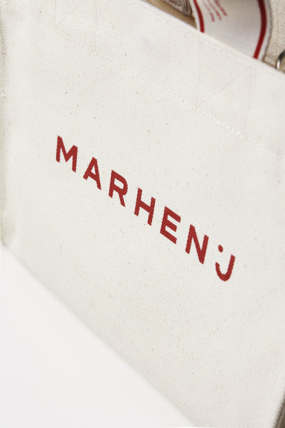 【MARHEN.J】 Rico Mini Sign 米白色帆布包