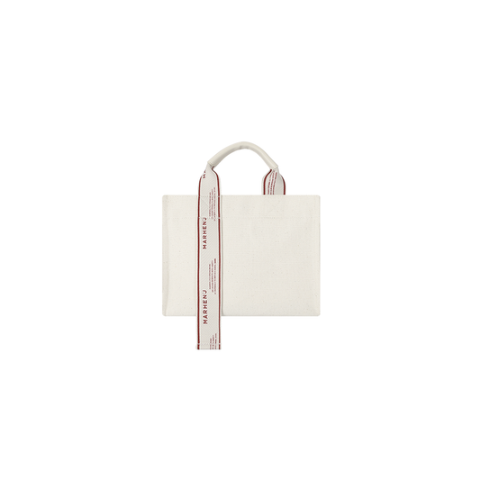 【MARHEN.J】 Rico Mini Sign 米白色帆布包