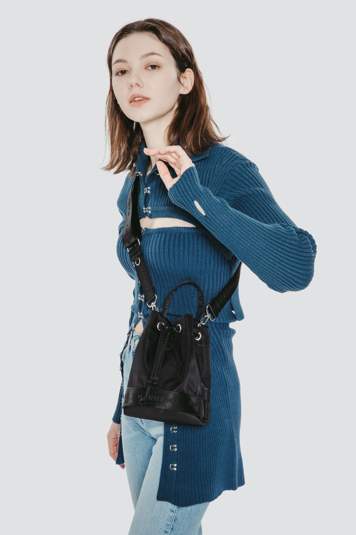 【MARHEN.J】Lexy 水桶肩背包 黑色