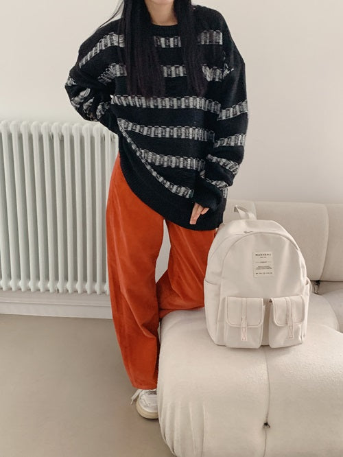 【MARHEN.J】Mark Large 米白色簡約後背包