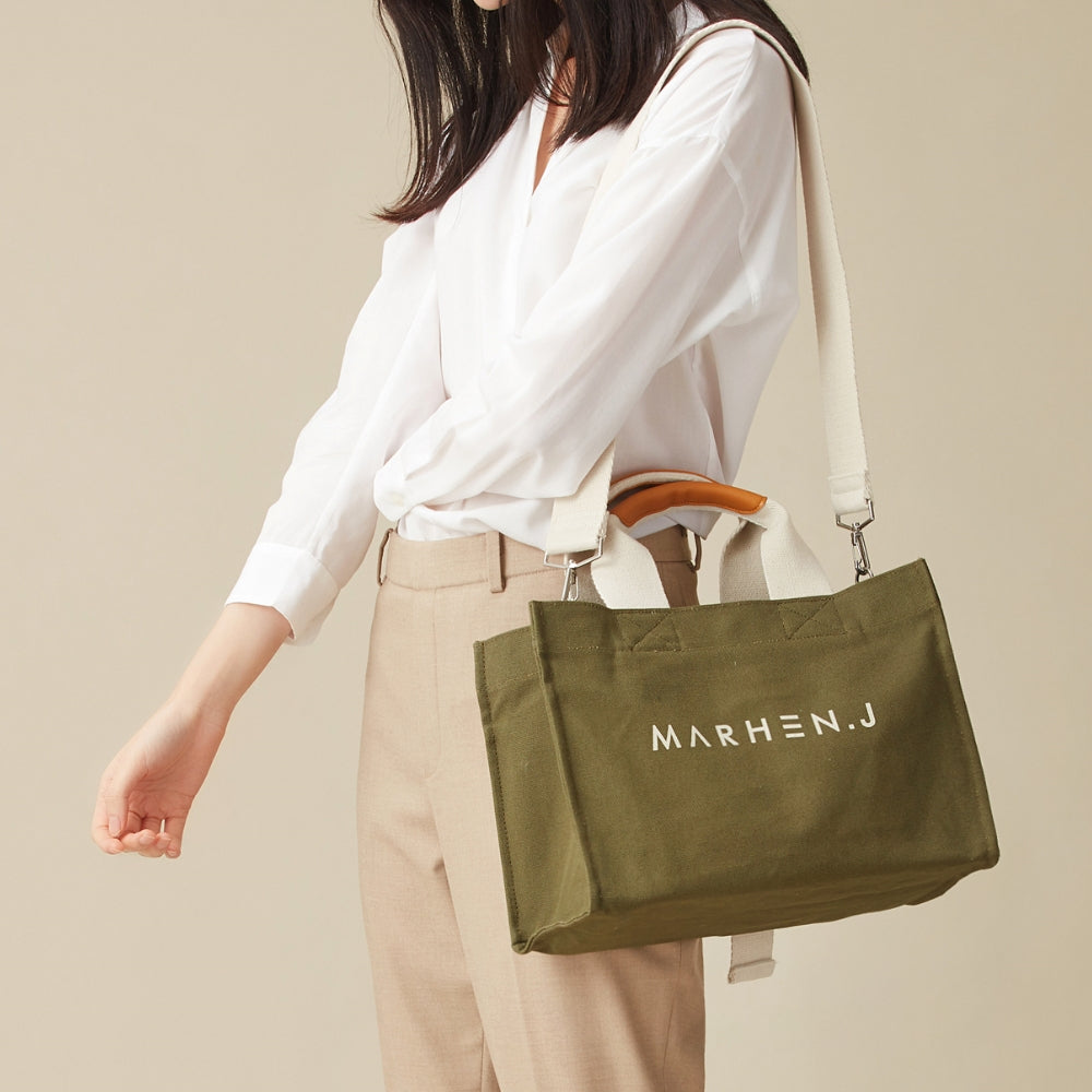 【MARHEN.J】Rico Comfort 帆布包 綠色