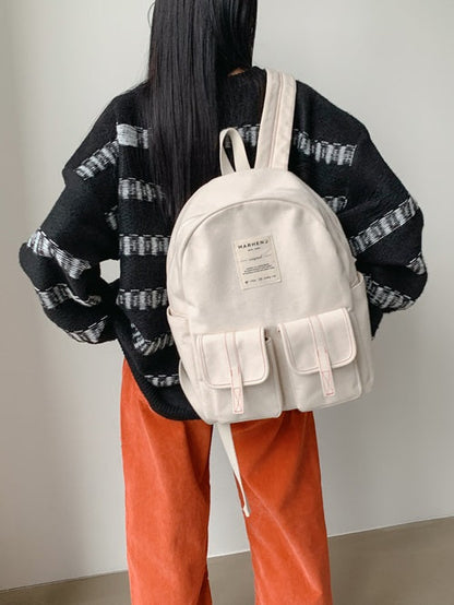 【MARHEN.J】Mark Large 米白色簡約後背包