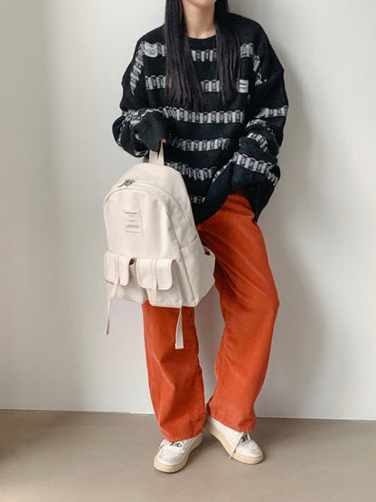 【MARHEN.J】Mark Large 米白色簡約後背包