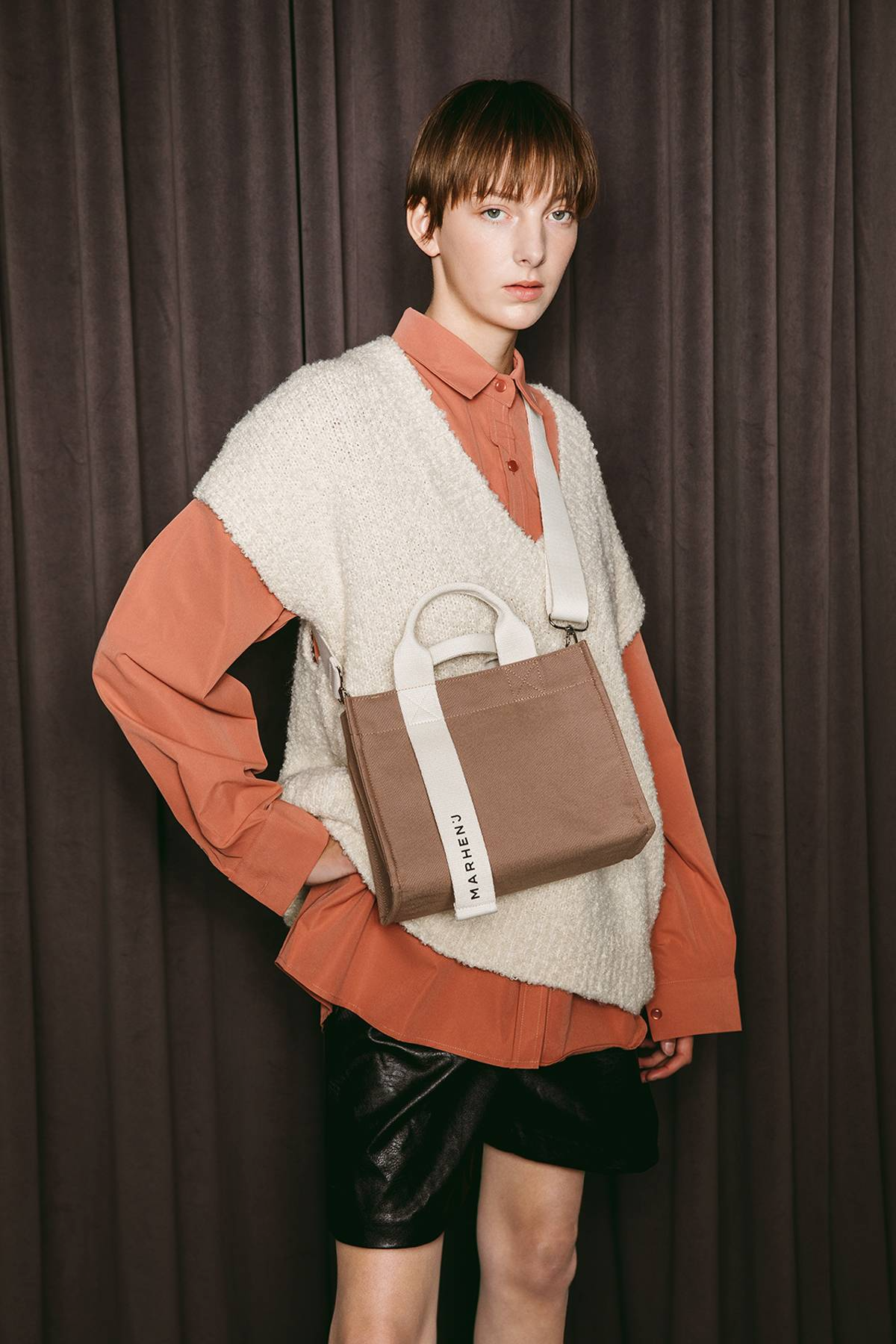 【MARHEN.J】Rico Mini Comfort 帆布包 卡其色