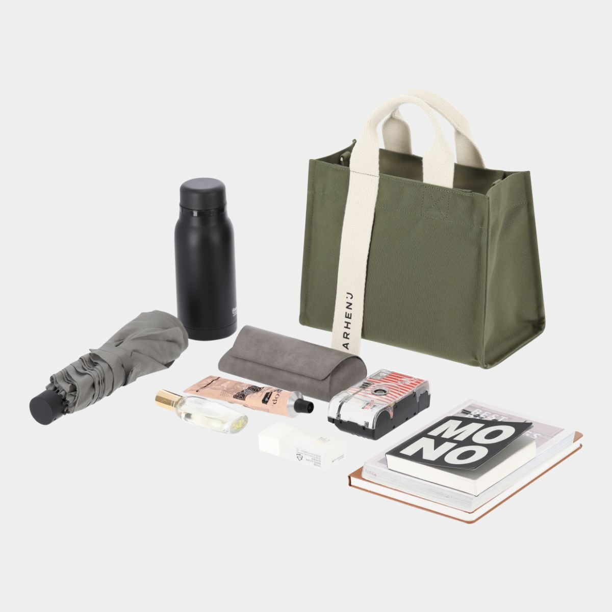 【MARHEN.J】Rico Mini Comfort 帆布包 墨綠色
