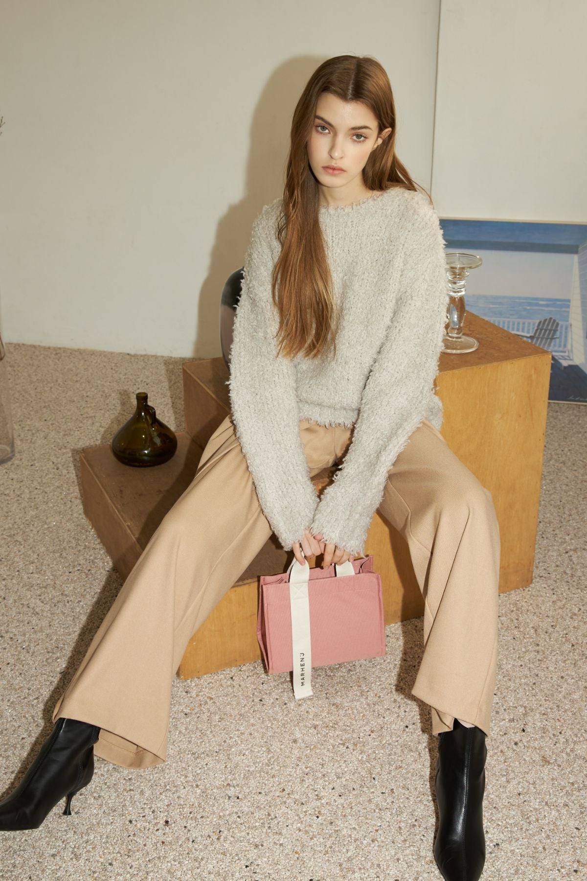 【MARHEN.J】Rico Mini Comfort 帆布包 粉紅色