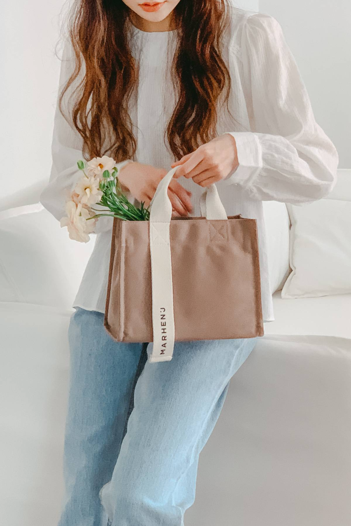【MARHEN.J】Rico Mini Comfort 帆布包 卡其色