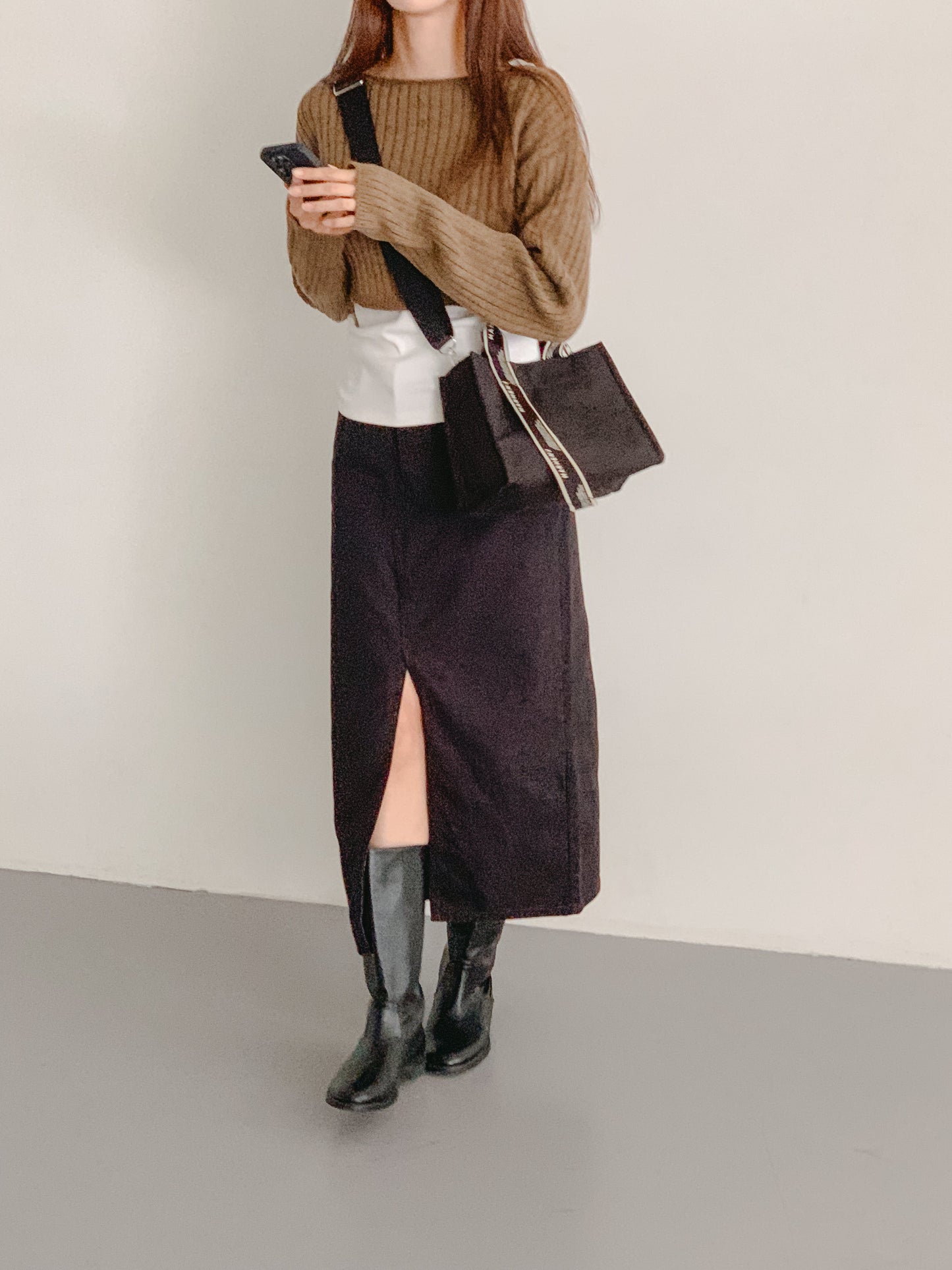 【MARHEN.J】Rico Mini Sign 黑色帆布包