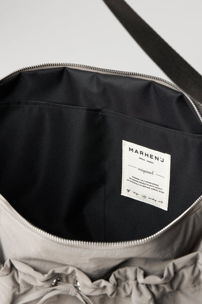 【MARHEN.J】Plie Large 黑色蝴蝶結抓皺半月包